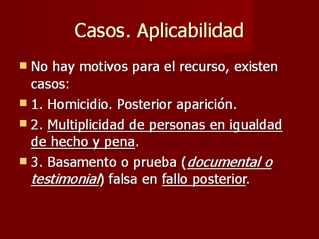 El Recurso De Casación