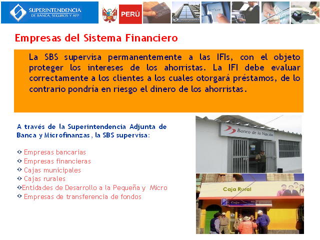 Entidades De Regulación Y Supervisión Del Sistema Financiero