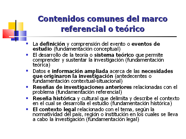 Fundamentación Teórica De Una Investigación