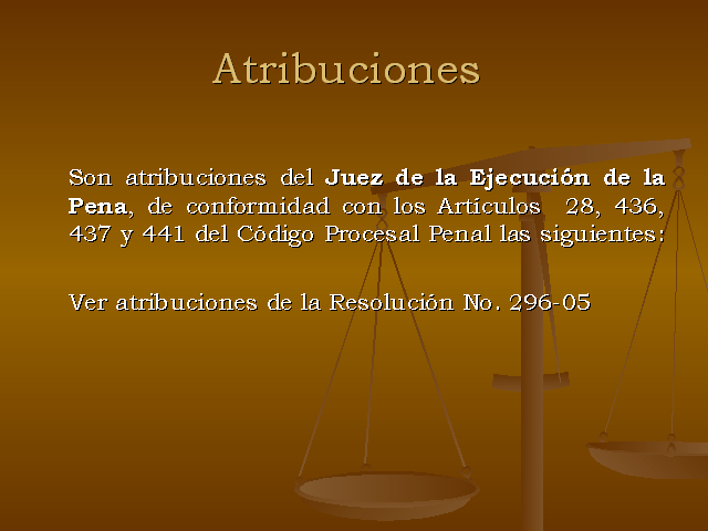 El Juez De Ejecución Penal