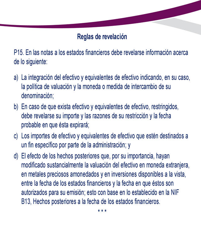 NIF C-1 Efectivo Y Equivalentes De Efectivo - Monografias.com