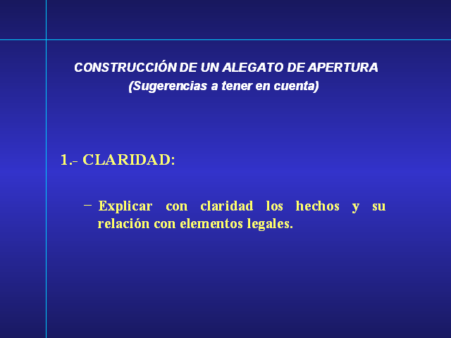 Alegato de apertura y de clausura en República Dominicana