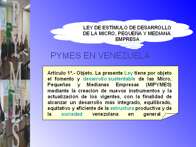 Caracterizando A Las Pymes En Venezuela Presentacion Powerpoint Monografias Com