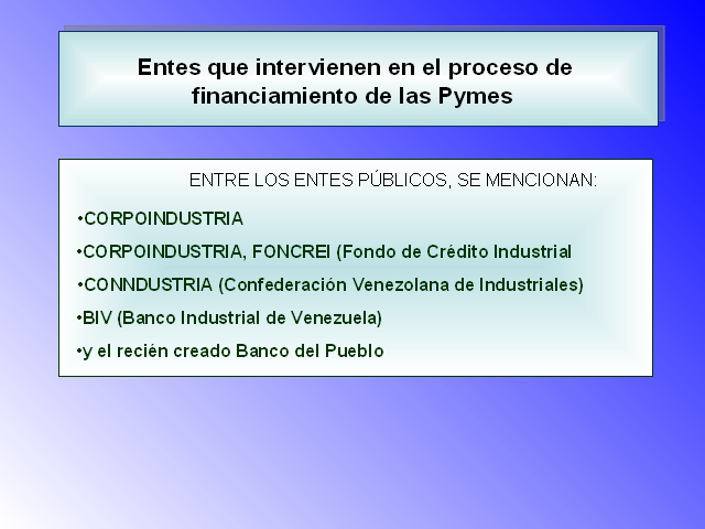 Caracterizando A Las Pymes En Venezuela Presentacion Powerpoint Monografias Com