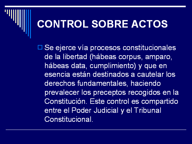 Control Constitucional Y Procedimiento (Presentación PowerPoint)