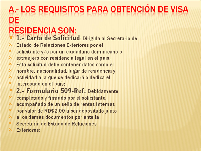 Derechos del extranjero ven República Dominicana 