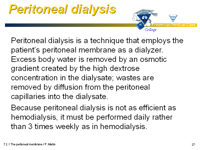 Peritoneal dialysis training (Presentación PowerPoint) - Monografias.com