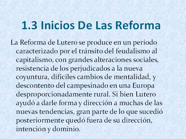 Evolución De La Reforma Como Pensamiento Social – Político (siglo XVI)