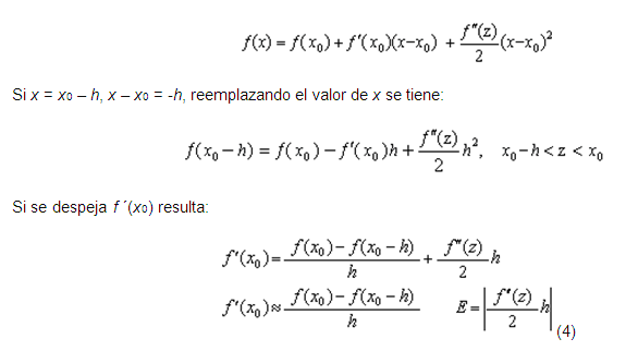 Diferenciación Numérica - Monografias.com