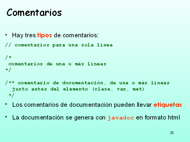 Resultado de imagen para tipos de comentarios en programacion