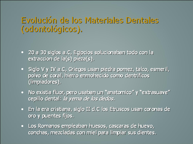 Materiales Dentales