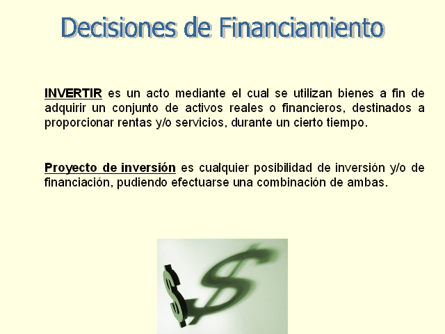 Decisiones De Financiamiento