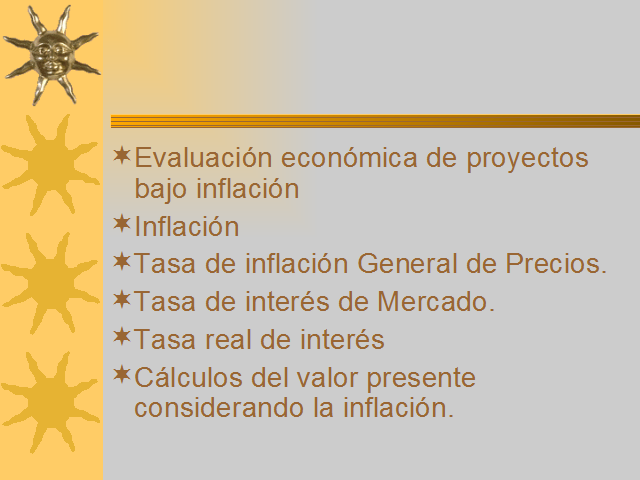 Bonos Y Evaluación Económica De Proyectos Bajo Inflación 5787