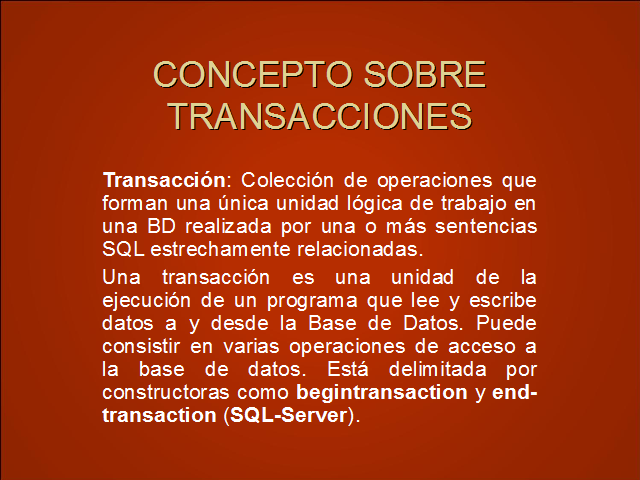 transacción