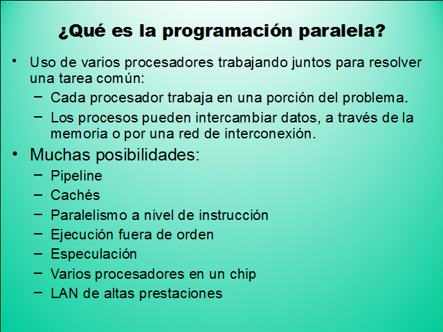 Modelos De Programación Paralela