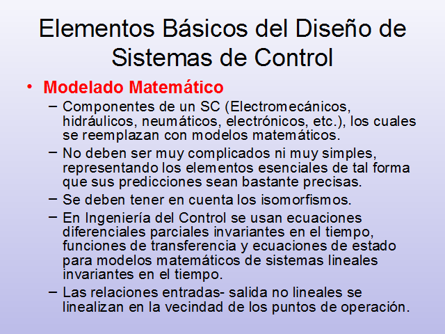 Análisis básico de sistemas de control. Ecuaciones de espacio – estado  (página 2)