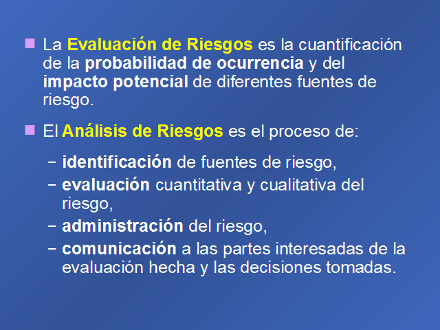 Análisis De Riesgo En Evaluación De Proyectos