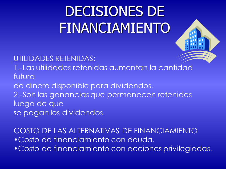 Decisiones De Financiamiento (Presentación PowerPoint)