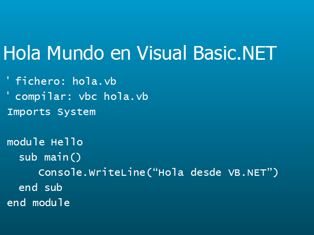 Introducción a .NET (página 2)