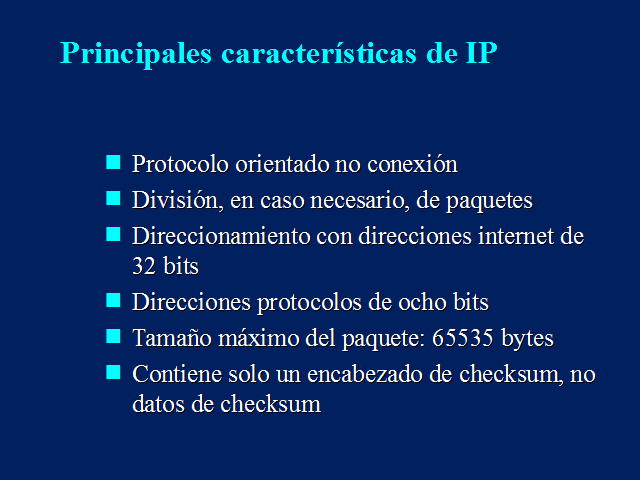 Introducción a TCP/IP. Características Principales