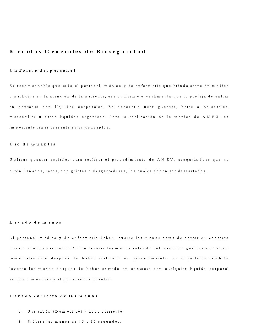 Investigacion De Bioseguridad En Los Procedimientos De Ameu Hospital Santa Teresa Honduras Pagina 2 Monografias Com