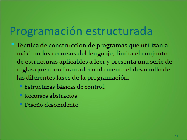 Programación Estructurada (página 2)