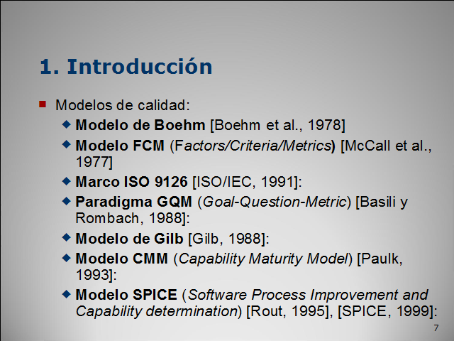 Medición de la calidad del software en el ámbito de la especificación de  requisitos