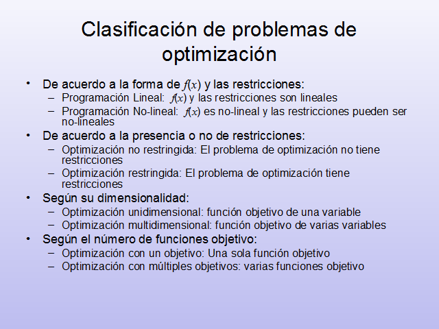 Optimización Sin Restricciones