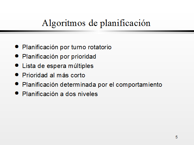 Planificación Y Gestión De Procesos