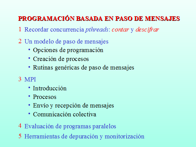 Programación Basada En Paso De Mensajes