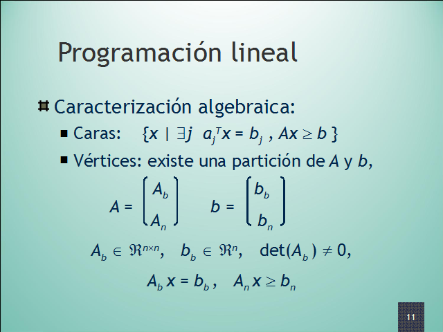 Programación Lineal II