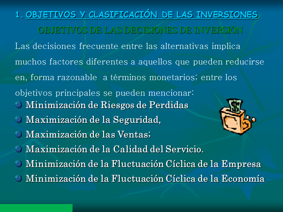 Decisiones De Inversión (Powerpoint) - Monografias.com