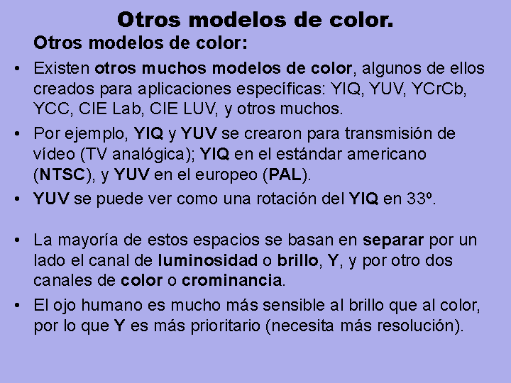 Espacios y modelos de color (página 2)