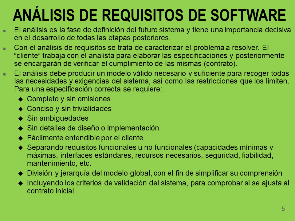 Especificación y Fundamentos de Diseño de Software