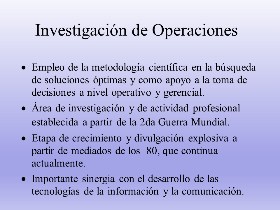 Investigación De Operaciones En Comercio Electrónico - Monografias.com