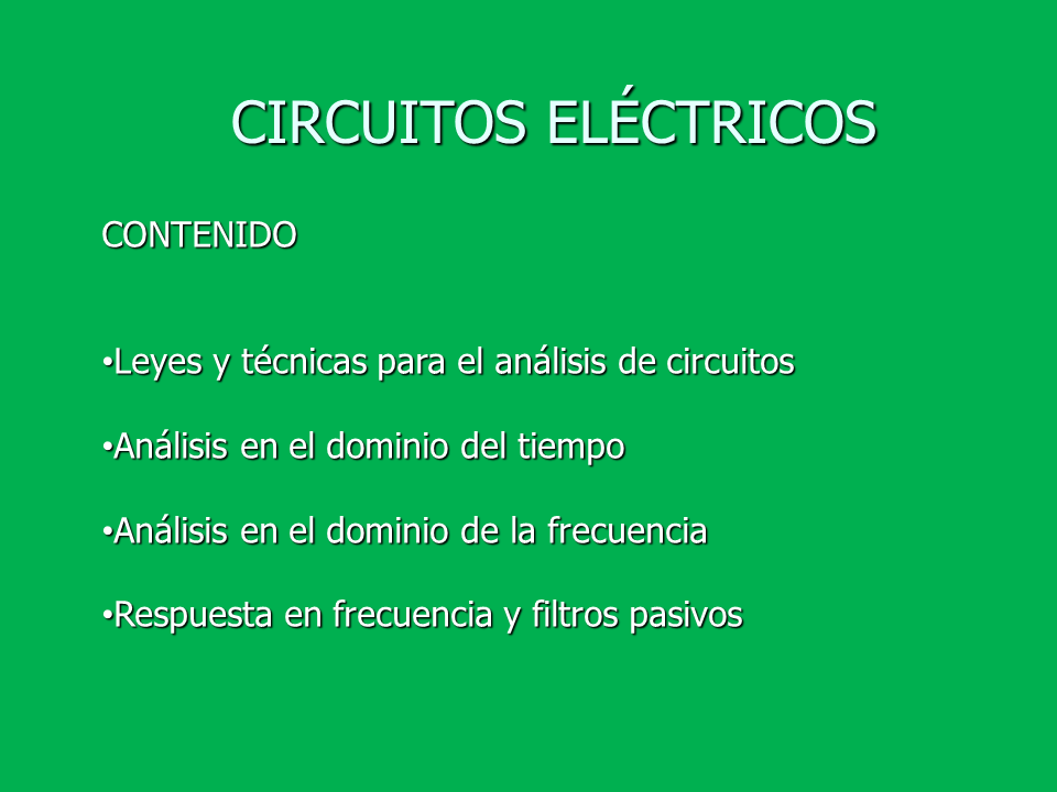 Circuitos Eléctricos (Powerpoint)