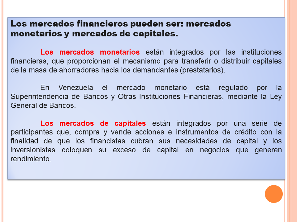 Los Mercados Financieros (Powerpoint) (página 2)