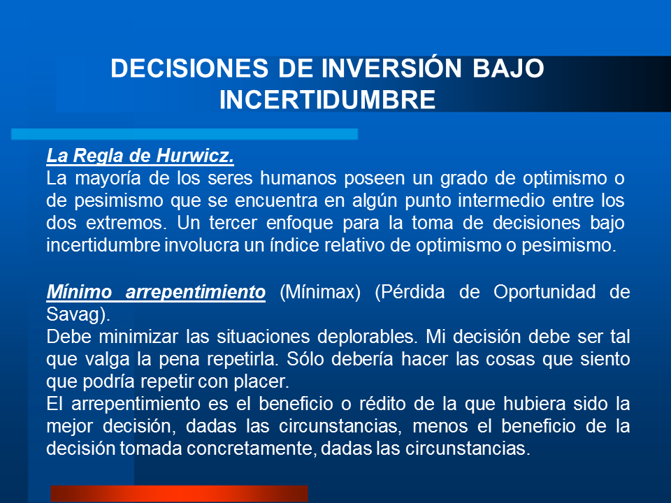 ¿Para Qué Las Decisiones De Inversión? (página 2)