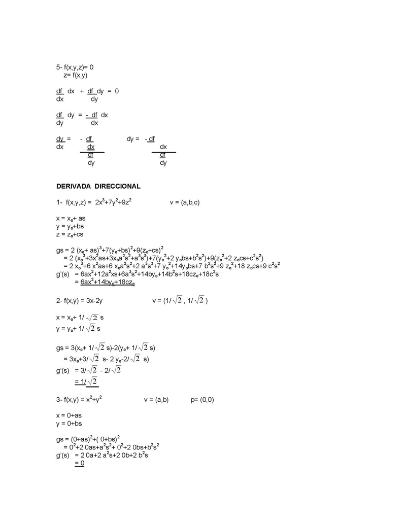 Ejercicios De Calculo Vectorial Pagina 2 Monografias Com