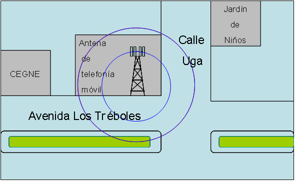 Teléfono móvil antena emisora de telecomunicaciones Fotografía