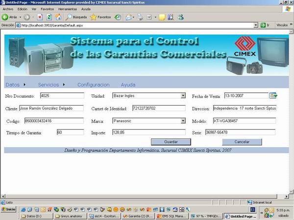 Sistema Para El Control De Las Garantias Comerciales En Cimex Pagina 2 Monografias Com