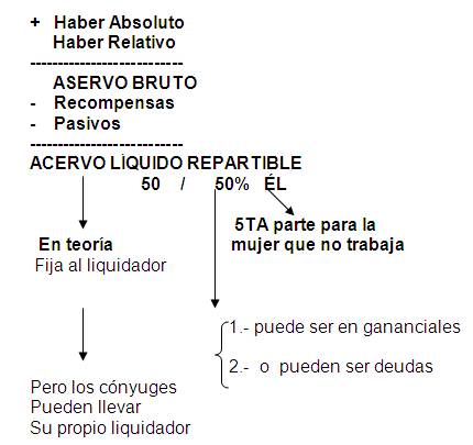 Liquidacion sociedad conyugal codigo civil