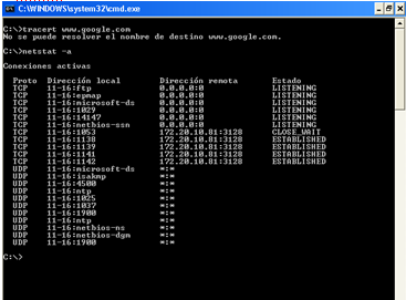 Resultado de imagen para netstat procedimiento