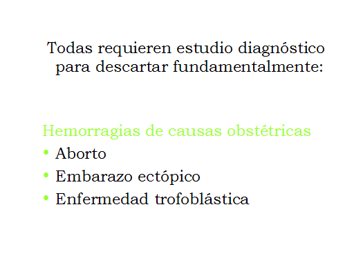 Hemorragias de la primera mitad del embarazo