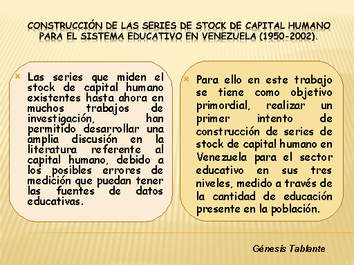 Capital Humano Y Crecimiento Económico En Venezuela - Monografias.com