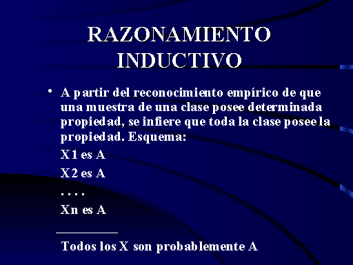 Resultado de imagen para razonamiento inductivo ejemplo