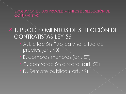 Normas Comunes A Los Procedimientos De Selección De Contratistas