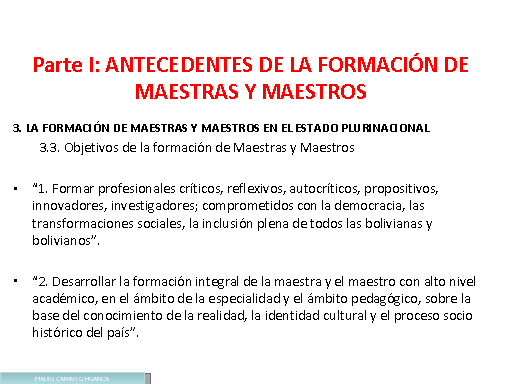 Diseño Curricular Para La Formación De Maestras Y Maestros Del Sistema ...