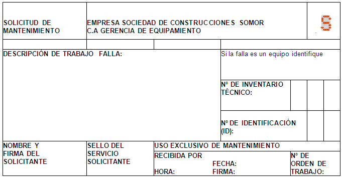 48++ Solicitud de mantenimiento ejemplo 