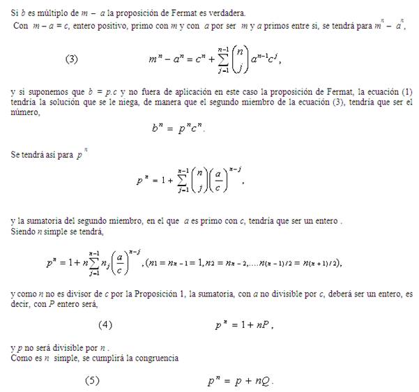 Demostración Del Teorema De Fermat Para Exponente Simple Impar